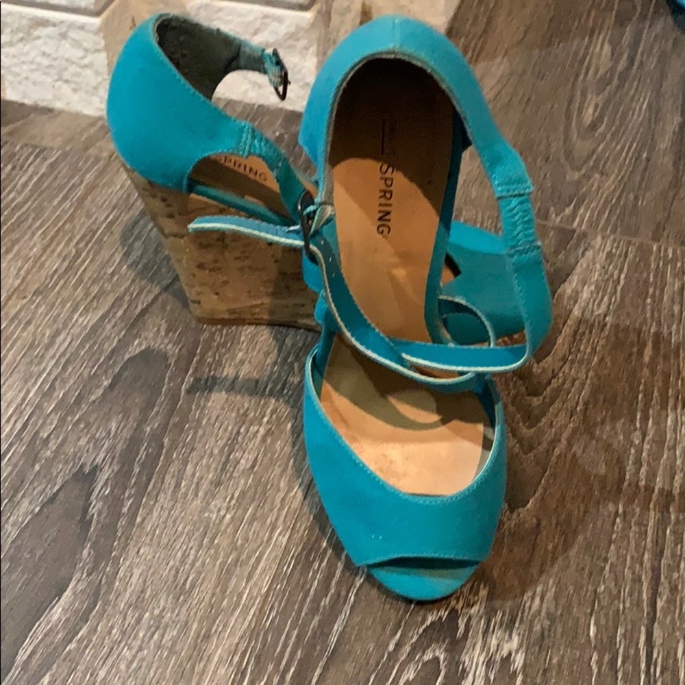 Turquoise wedges